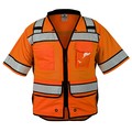 Kishigo XL, Orange Class 3 High Performance Surveyors Zipper Vest S5015-XL